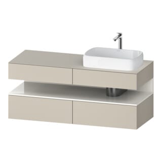 Duravit Waschtischunterschrank Qatego 140x55x60cm, w g/tau m, Pl, B r, B