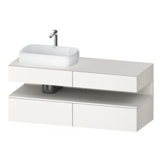 Duravit Waschtischunterschrank Qatego 140x55x60cm, w m, Pl, Beck. li, Nischenb