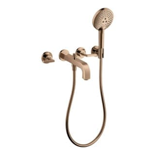 hansgrohe Fertigmontageset Axor Citterio UP-3-Loch-Wannenarm, m HG, pol. r gol