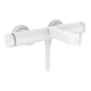 hansgrohe Wannen-Einhebelmischer Finoris AP, Ausladung 194mm, mattweiß