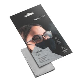 Mikrofaser-Antibeschlagtuch grau Box UNIVET