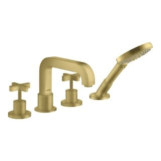 hansgrohe Fertigmontageset Axor Citterio 4-L-BW-Rand-Arm., m Kreuzgr., brush. br