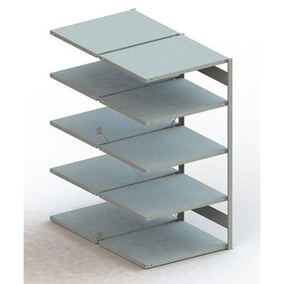Meta Steckregal Anbauregal S3 CLIP 230 DAR 2000 x 1000 x 800 mm verzinkt + 2 x 5 Böden
