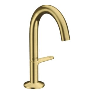 hansgrohe Waschtisch-Einhebelmischer Sel. 140 Axor One A 122mm, m Push-Open-Ablaufg., brush. br