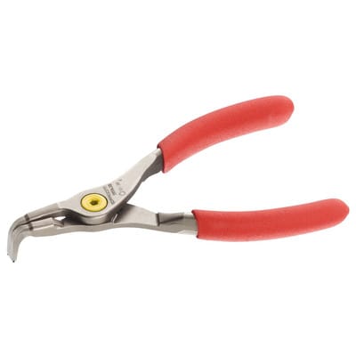 Facom Zange Für Sicherungsringe Mit Außenspannung, 90° Gebogen, Verchromt, Ergonomische Überzüge, Ø Spitze 1,8 Mm, Ringweite 19 - 60 Mm