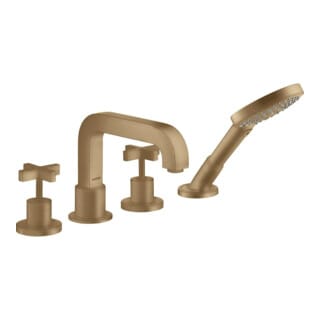 hansgrohe Fertigmontageset Axor Citterio 4-L-BW-Rand-Arm, m Kreuzgr., brush. bron