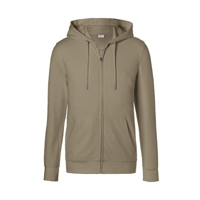 Kübler Kapuzen-Sweatjacke SHIRTS sandbraun Form 5022 Größe M