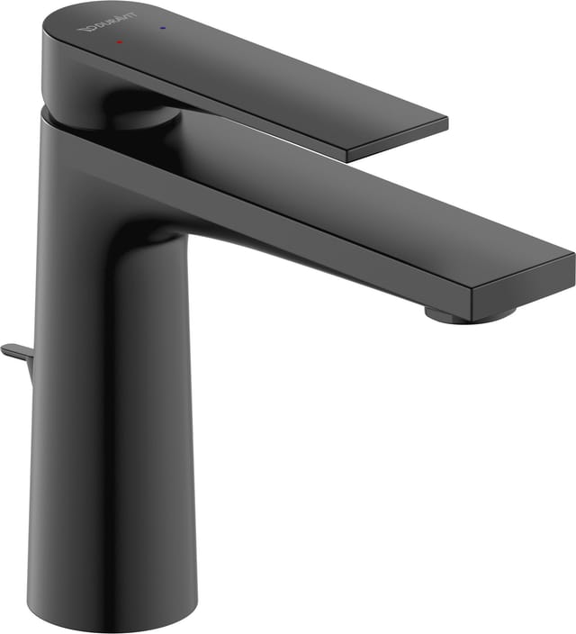Duravit Waschtisch-Einhebelmischer Tulum M Ausl. 135mm, m Zugst.Abl.Gar., sw matt