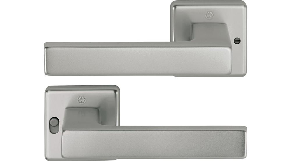 Hoppe Drückergarnitur Austin 1769/52vr Aluminium F9quadratisch Din Rechts D/d