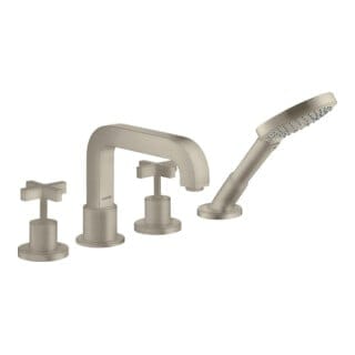 hansgrohe Fertigmontageset Axor Citterio 4-L-BW-Rand-Arm., m Kreuzgr., brush. ni.