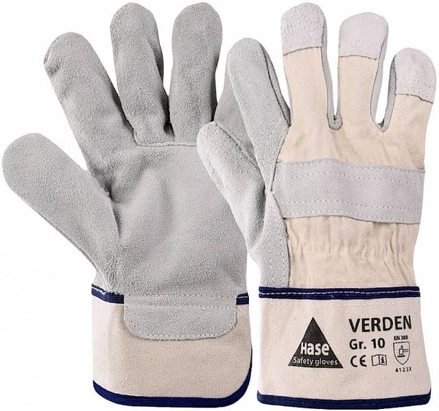 Hase VERDEN, Arbeitshandschuh aus Spaltleder, Größe 9