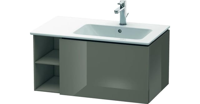 Duravit Waschtischunterschrank L-Cube 82x48,1x40cm, 1 A, B re, flan. Gr hgl