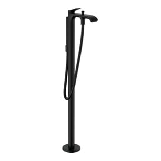 hansgrohe Fertigmontageset Vivenis Wannen-Einhebelmischer, bodenstehend, schwarz matt