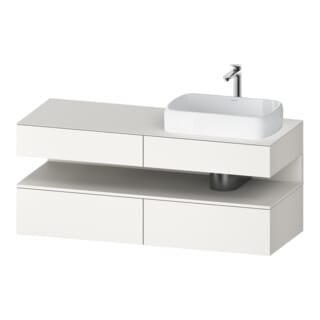 Duravit Waschtischunterschrank Qatego 140x55x60cm, w m, Pl, Beck. re, Nischenb