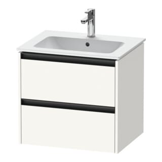 Duravit Waschtischunterschrank Ketho.2 61x48cm, we. matt, 2 Schub., wandhängend