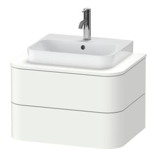 Duravit Waschtischunterschrank Happy D.2 Plus 65x48cm, f Kons, 2 Schubk., we supermatt