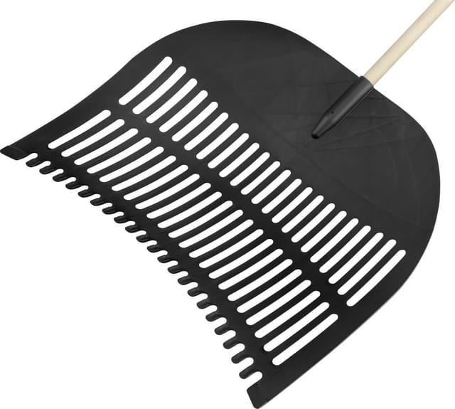 Flora Laubschaufel 70 x 60 mm pp schwarz, Dülle 28 mm