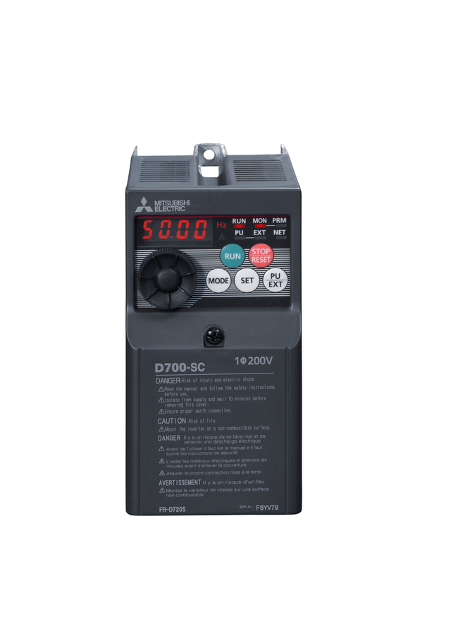 Mitsubishi Electric Frequenzumrichter 0, 2kW 1, 4A 200-240V FR-D720S-014SC-EC