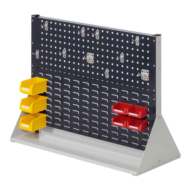 Kappes Stellwand RasterPlan Gr. 2 doppelseitig RAL 7035/7016 mit Ausstattung 1