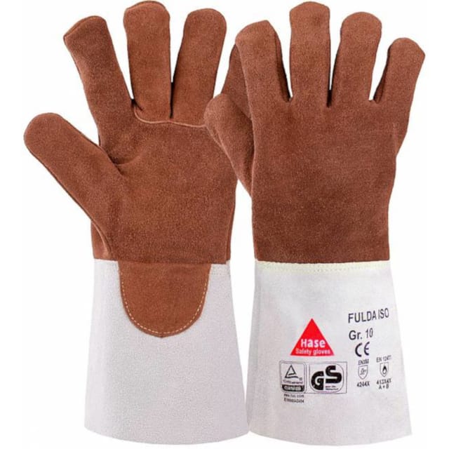 Hase Fulda-Iso Schweißerhandschuh aus Sebatanspaltleder Größe 9