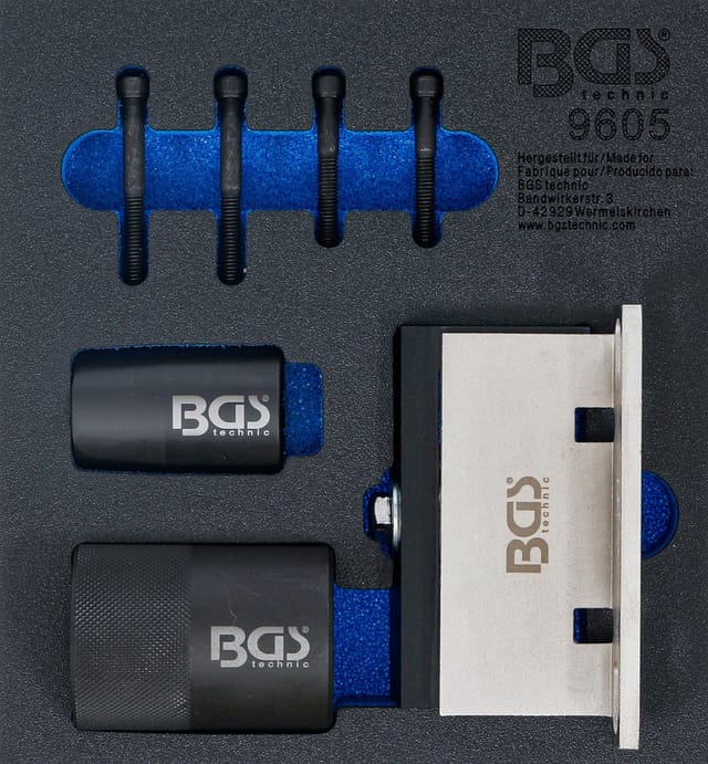 BGS Nockenwellen-Haltewerkzeug- und Kurbelwellendichtring-Werkzeug-Satz für Ford, Volvo 2.5 Turbo