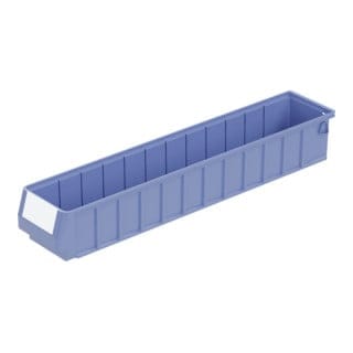 Bito Regalkasten RK Set RK6109, 600 x 117 x 90 mm, taubenblau, inklusive Etikett