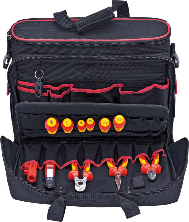 Knipex-Werk Notebook-/ Werkzeugtasche schwarz, 11-teilig 00 21 10 V01