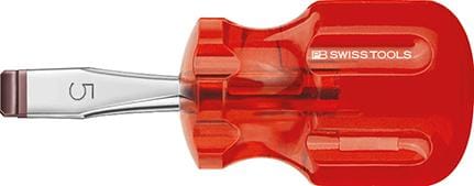 PB Swiss Tools Schraubendreher Stubby Schlitz 8 x1,2x 30mm Classic