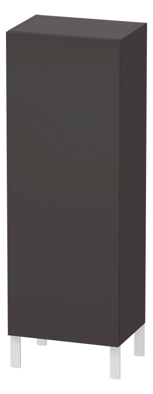 Duravit Halbhochschrank L-Cube 50x36,3x132cm, Tür re, graphit supermatt