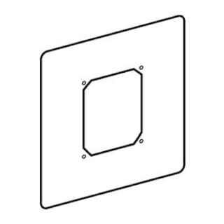 Schell Universal-Frontplatte Edelstahl, für Umrüstung INFRA/COMPACT