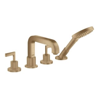 hansgrohe Fertigmontageset Axor Citterio 4-L-BW-Rand-Arm, m Hebelgr., brush. bron