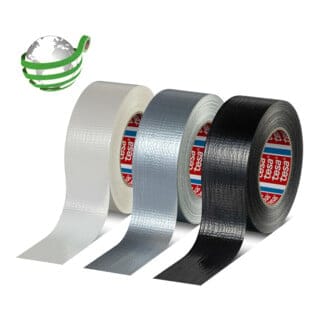 tesa Duct Tape, 50mx50mm, mit recyceltem Träger, silber-grau