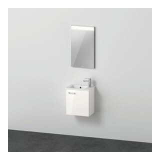 Duravit Möbel-Set XBase 43cm, 1 Tür, Anschl re, weiß glänzend