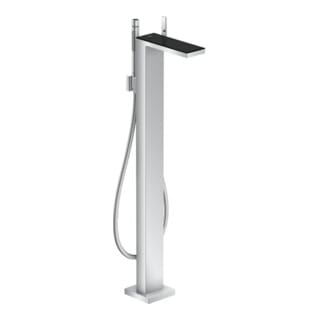 hansgrohe Wannen-Einhebelmischer Axor MyEdition A 196mm, boden, m Pl., chr./Schw.-gl.