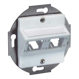 Reichle&De-Massari DIN Anschlussdose 50x50, 2Port weiss 306010