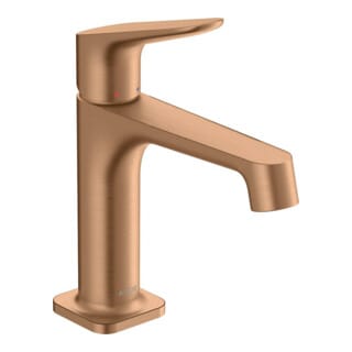 hansgrohe Waschtisch-Einhebelmischer 100 Axor Citterio M A 128mm, unver Abl.garn, brush. bron