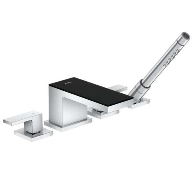 hansgrohe Fertigset Axor MyEdition 4-L-BW-Rand-Arm., m Pl., chr./Schw.-gl.