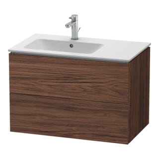 Duravit Waschtischunterschrank L-Cube 82x48,1x55cm, 2 SBK, B li, Nussb dkl.