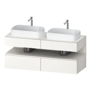 Duravit Waschtischunterschrank Qatego 140x55x60cm, w m, Pl, B beids., Nischenb