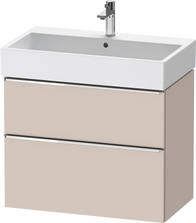 Duravit Waschtischunterschrank D-Neo 78,4x44,2cm, chr/Taup m, 1 Kast, 1 Ausz.