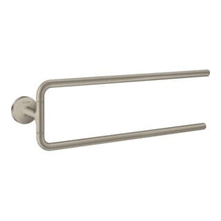 hansgrohe Handtuchhalter Axor Uni. Circular 490mm, 2-ar, schw, Wandmont., brush. ni.