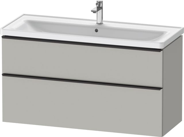 Duravit Waschtischunterschrank D-Neo 118,4x45,2x62,5cm, 2 A, wd, sw/gr ma
