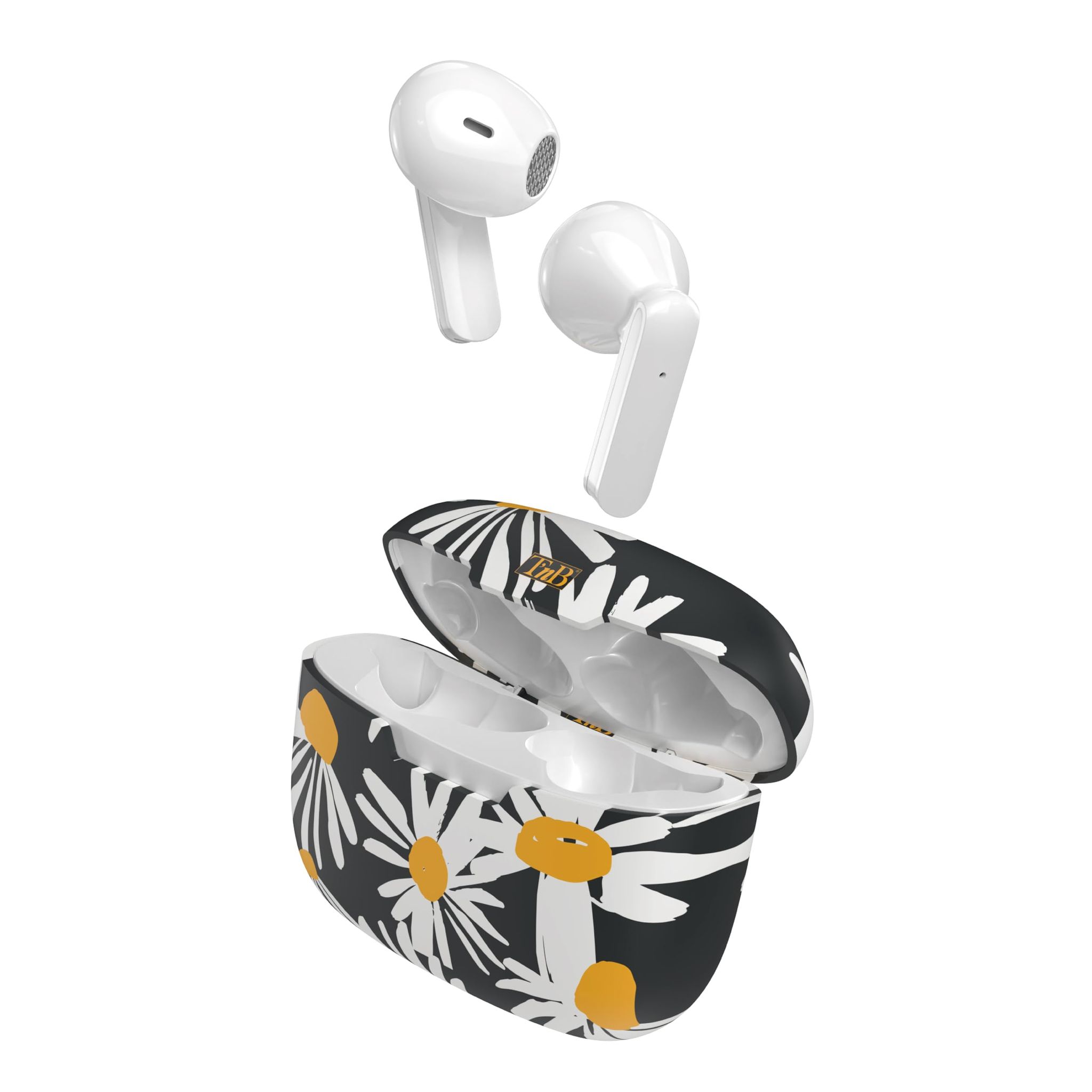 T'Nb - Kabellose Bluetooth-kopfhörer, Exklusive Kollektion, Semi-intra-ear-form, Lange Akkulaufzeit Bis Zu 10 Stunden De Hören, Eingebautes Mikrofon - Modell Margarita