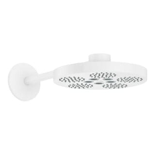 hansgrohe Kopfbrause Axor One mit Brausearm, 2jet, mattweiß
