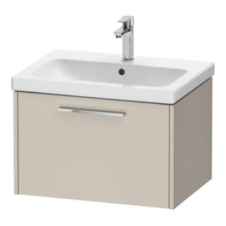 Duravit Waschtischunterschrank D-Code 63,4x40x46cm, 1 Ausz., Tau ma, Gr. chrom