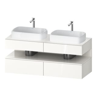 Duravit Waschtischunterschrank Qatego 140x55x60cm, w g, Pl, B beids., Nischenb