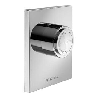 Schell WC-Betätigungsplatte EDITION ECO 100 124x153,5x12mm, Kunststoff, verchromt