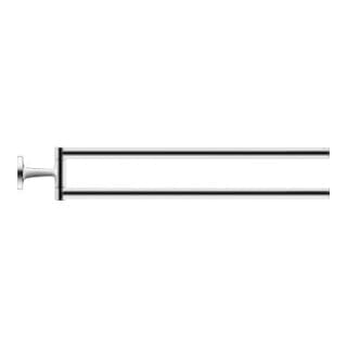 Duravit Handtuchhalter Starck T 5x46,5cm, 2-armig, schwenkb., ES geb.