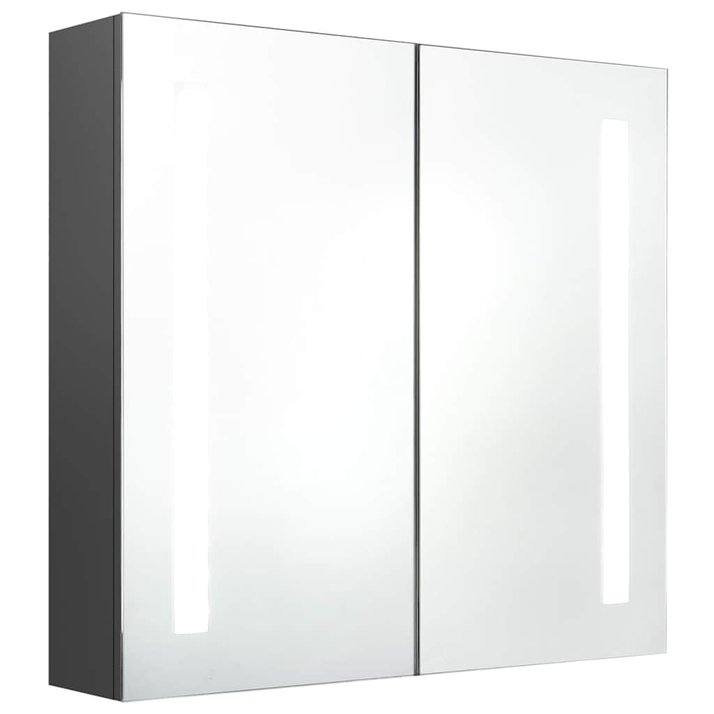 Maison Exclusive - Led-spiegelschrank Fürs Bad Grau 62x14x60 Cm