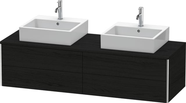 Duravit Waschtischunterschrank XSquare 160x54,8x40cm, 4 La, B bs, wandhängend, Ei sw
